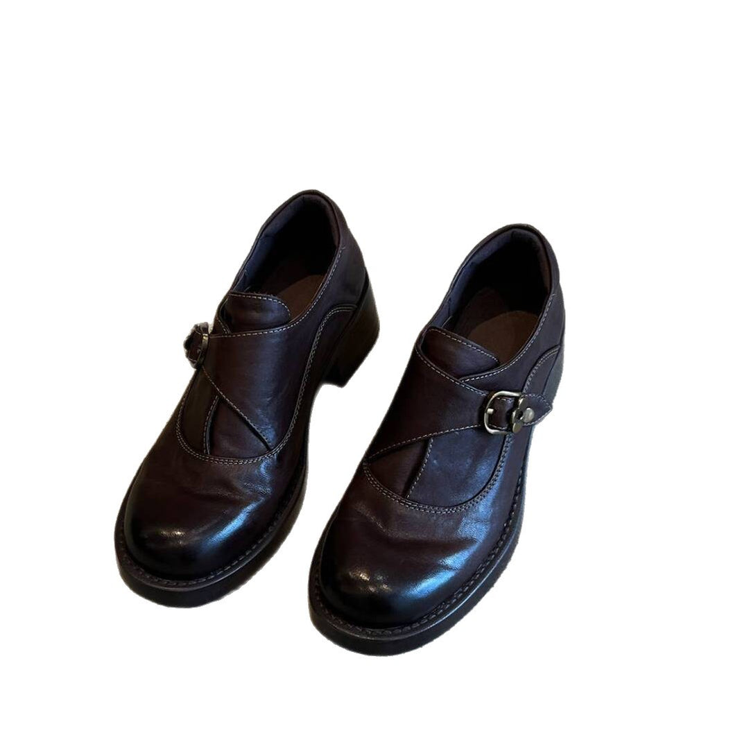 Damen schwarze Ankle Boots mit modischem Schnallenakzent und eleganter Absatzhöhe EB