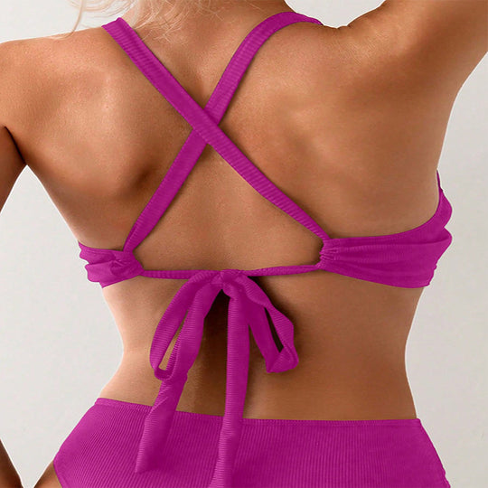 Damen Sport-Bikinioberteil mit raffinierten Drapé-Details R&B