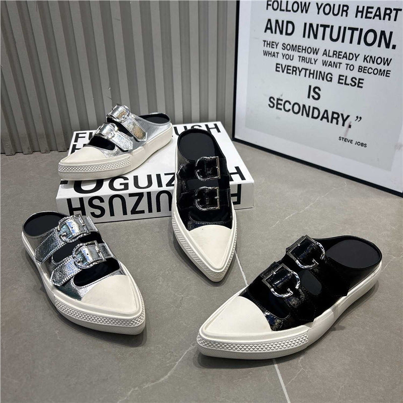 Damen Sneakers mit verstellbaren Schnallen und zeitgemäßem Design EB