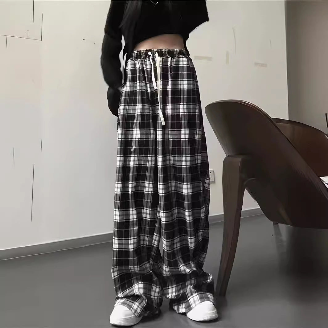 Damen Karottenhose mit Karomuster EB