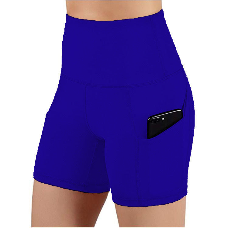 Damen Sportliche Hochtaillierte Shorts EB