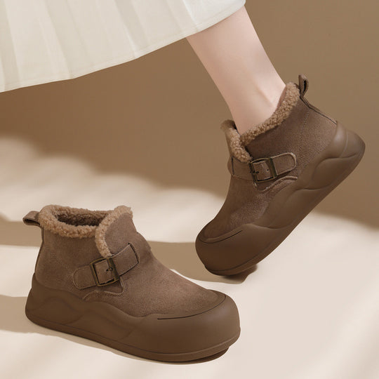 Damen Winterliche Stiefeletten mit kuscheligem Innenfutter EB