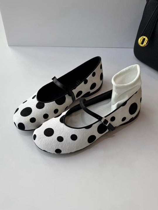 Damen Ballerinas mit modischer Schleifenverzierung und atmungsaktivem Material EB