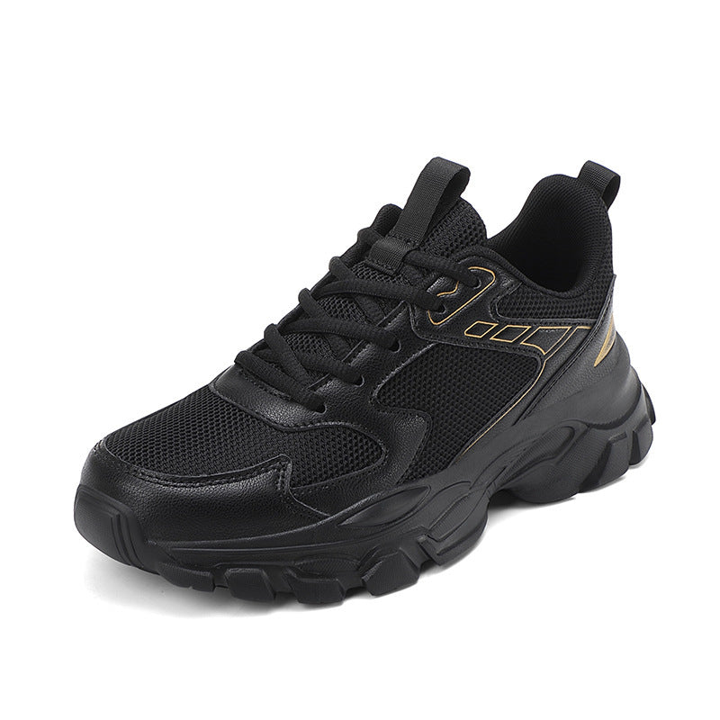 Unisex nan voluminöse Plateau-Sneaker mit atmungsaktivem Mesh, stoßdämpfender Zwischensohle und rutschfester Profilsohle EB