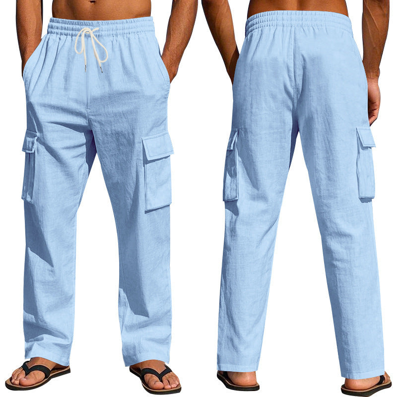 Herren Cargo-Hose mit verstellbarem Bund und praktischen Seitentaschen EB