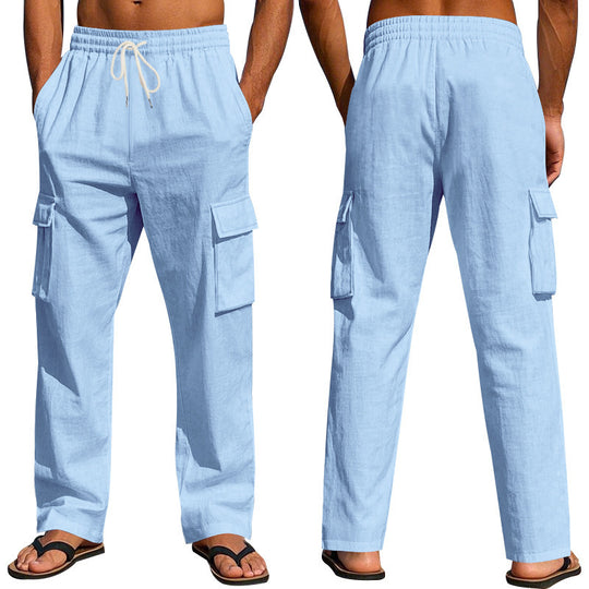 Herren Cargo-Hose mit verstellbarem Bund und praktischen Seitentaschen EB