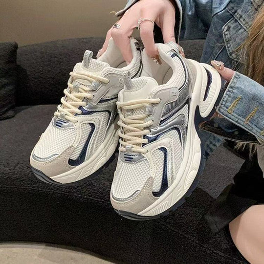 Damen Chunky Sneakers mit atmungsaktivem Mesh-Obermaterial und dämpfender Sohle EB