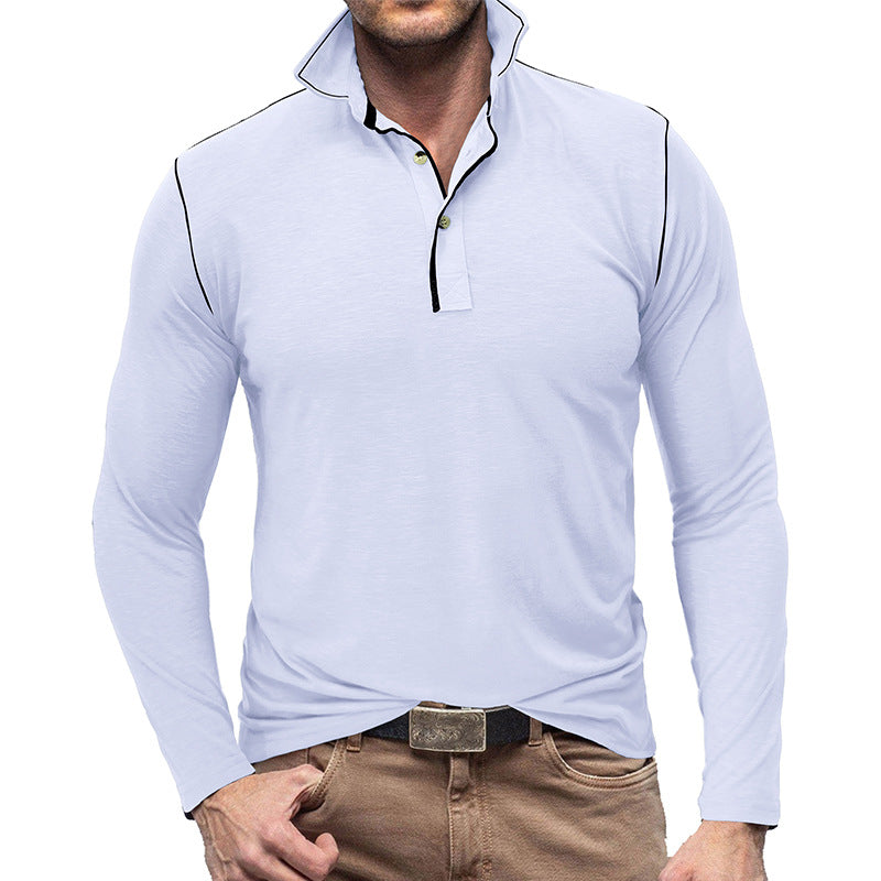 EB | Pique Pullover Slim Passform Weiches Baumwollgefühl Langärmliger Stylischer Passform