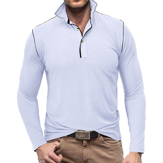 EB | Pique Pullover Slim Passform Weiches Baumwollgefühl Langärmliger Stylischer Passform