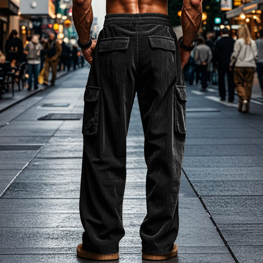 Herren Cargo-Hose mit praktischen Seitentaschen und entspanntem Schnitt EB