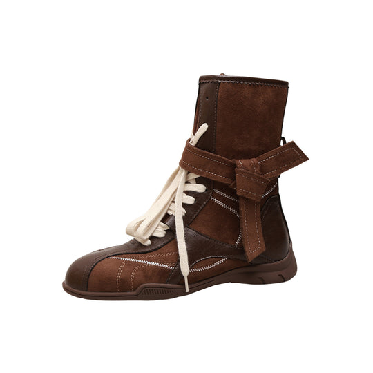 Damen Schnürboot mit elegantem Riemen und trendiger Gestaltung EB