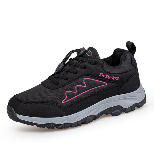Damen Sportliche Freizeitschuhe mit rutschfestem Profil und elastischem Schnellverschluss EB