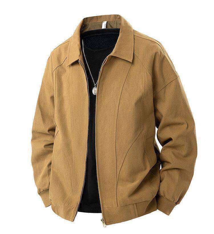 Herren lässige Übergangsjacke mit modernem Stehkragen und seitlichen Eingrifftaschen EB