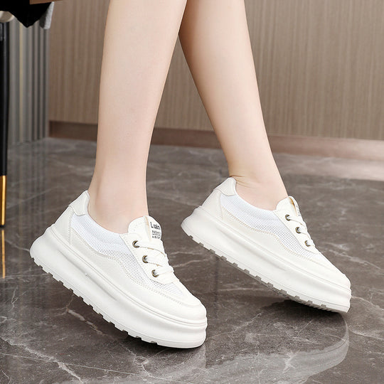 Damen Sportliche Sneaker mit atmungsaktiver Mesh-Oberfläche und dämpfender Sohle EB