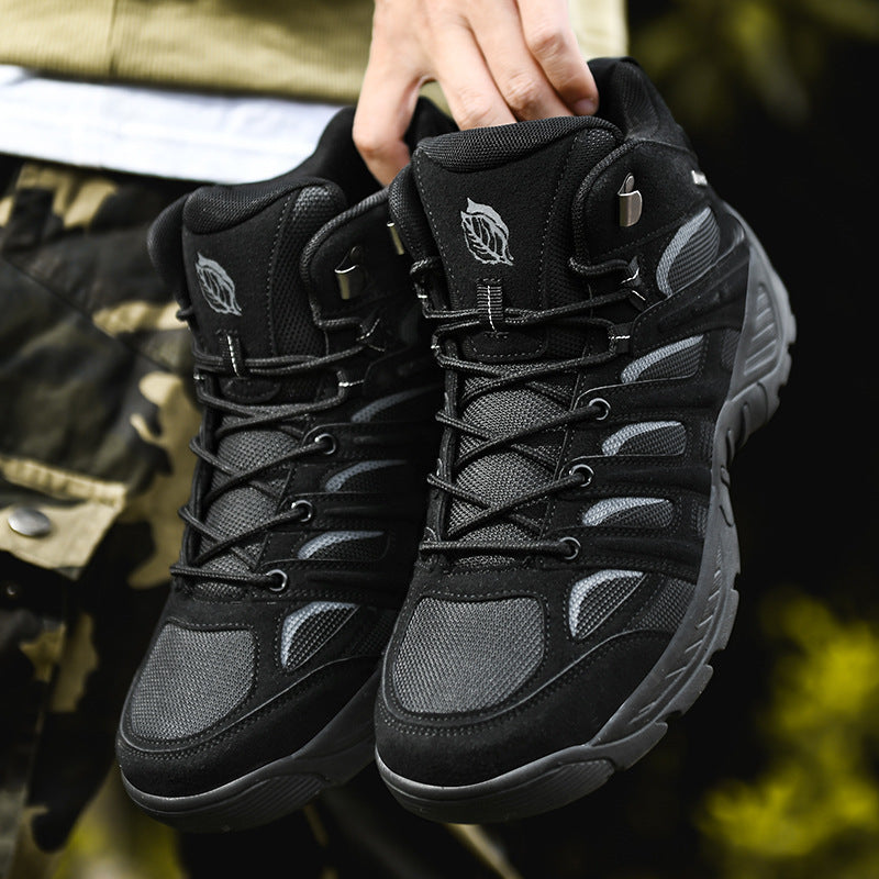 Damen Hochwertige Wanderstiefel mit rutschfester Profilsohle EB