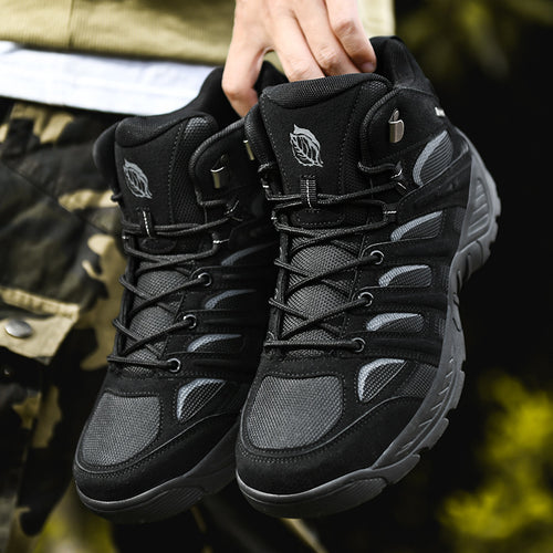 Damen Hochwertige Wanderstiefel mit rutschfester Profilsohle EB