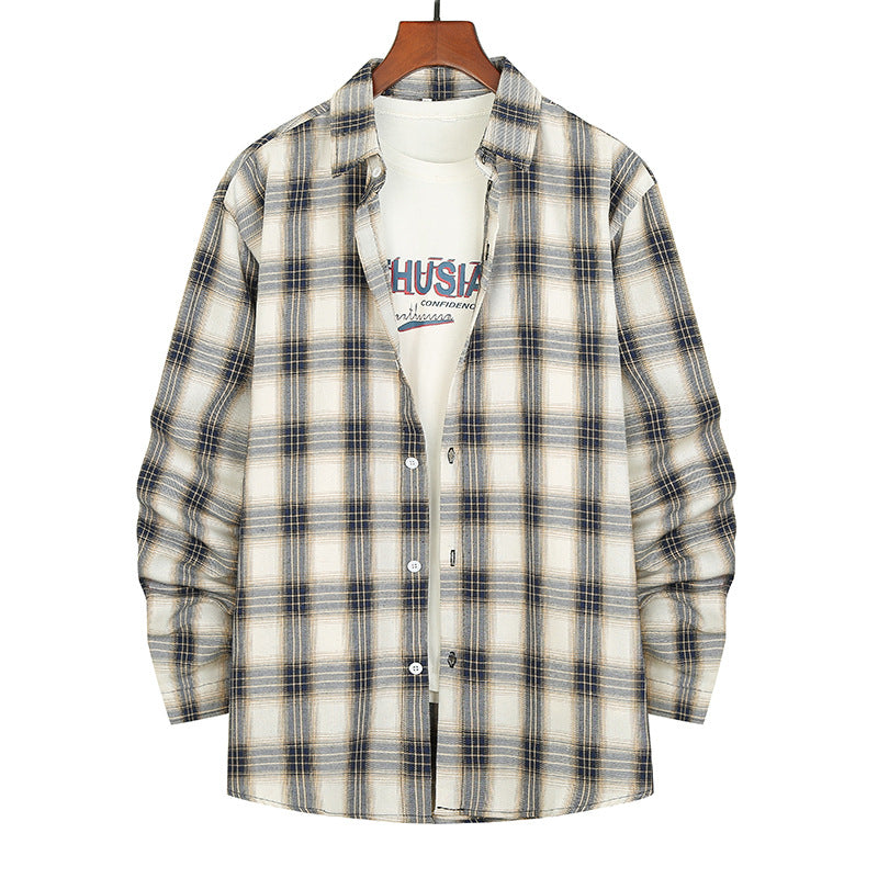 Herren Flanellhemd mit modernem Karomuster und bequemer Passform EB