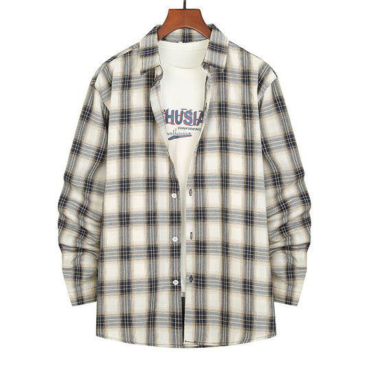 Herren Flanellhemd mit modernem Karomuster und bequemer Passform EB