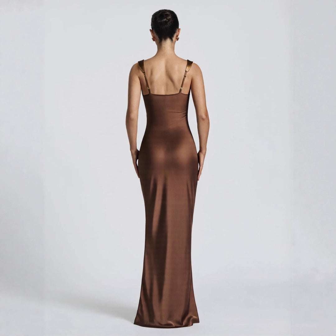 Damen Langarm Abendkleid EB