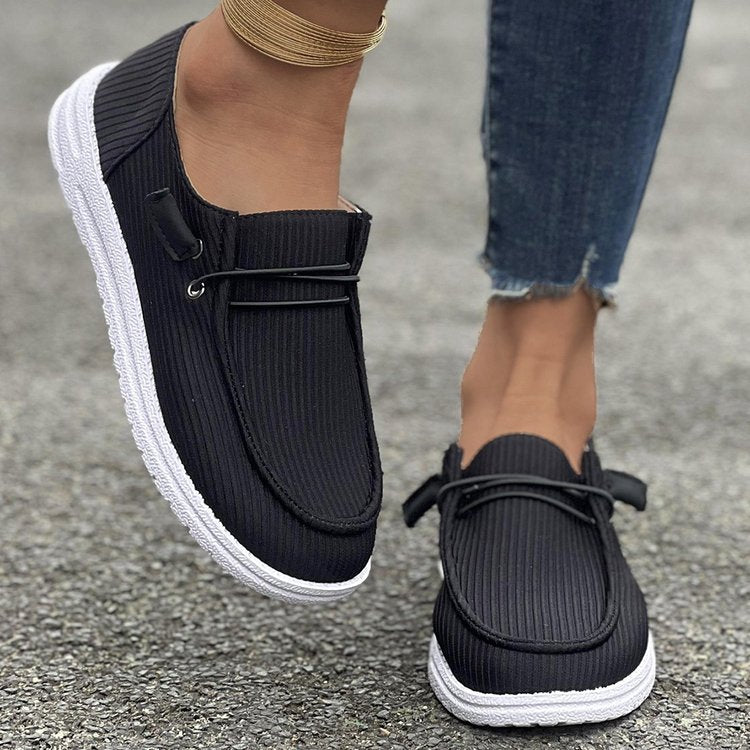 Damen Bequeme Slip-On Schuhe EB