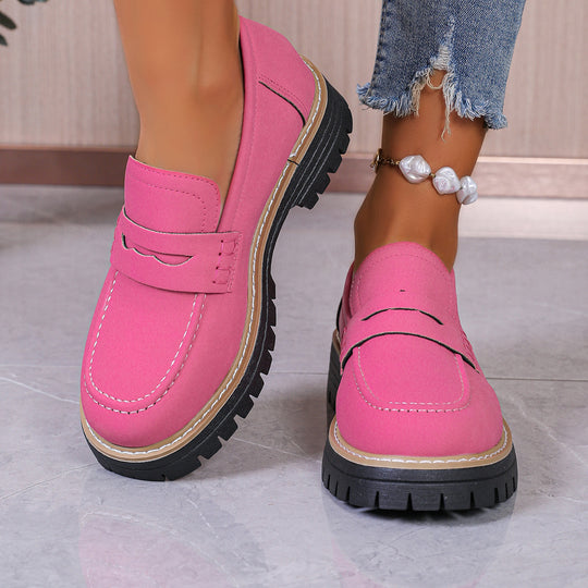 Damen Bequeme Mokassins mit trendiger Sohle und modischem Design EB