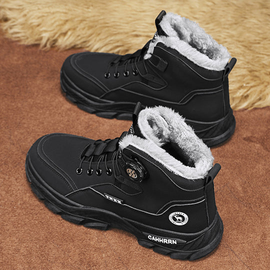 Damen modische Winterboots mit rutschfester Sohle und kuscheligem Innenfutter EB
