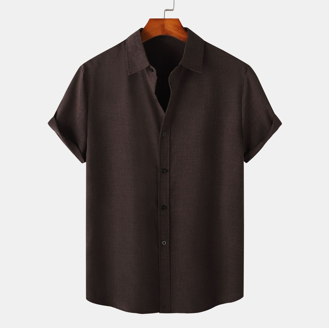 Herren Kurzarmhemd aus atmungsaktiver und komfortabler Baumwolle mit elegantem Design EB