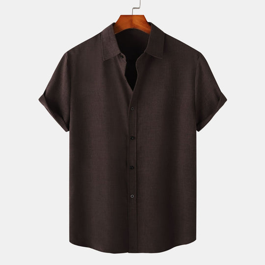 Herren Kurzarmhemd aus atmungsaktiver und komfortabler Baumwolle mit elegantem Design EB