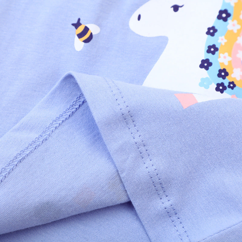 Mädchen T-Shirt mit verspieltem Einhorn-Design EB