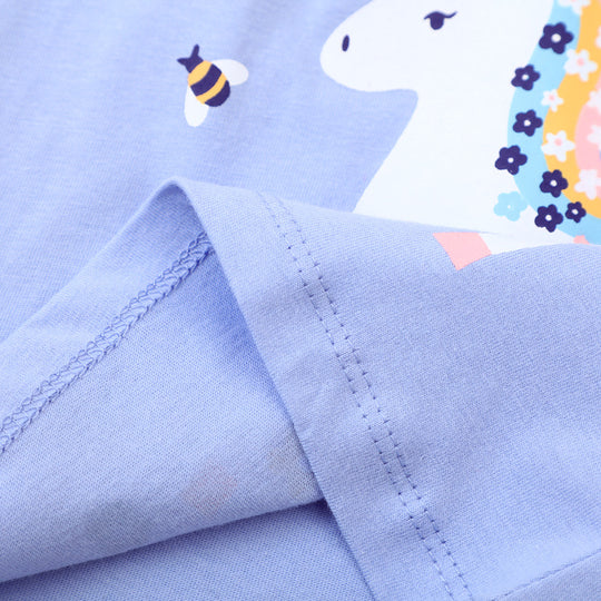 Mädchen T-Shirt mit verspieltem Einhorn-Design EB