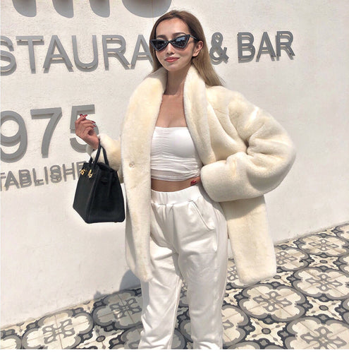 Damen Übergröße Teddyjacke EB
