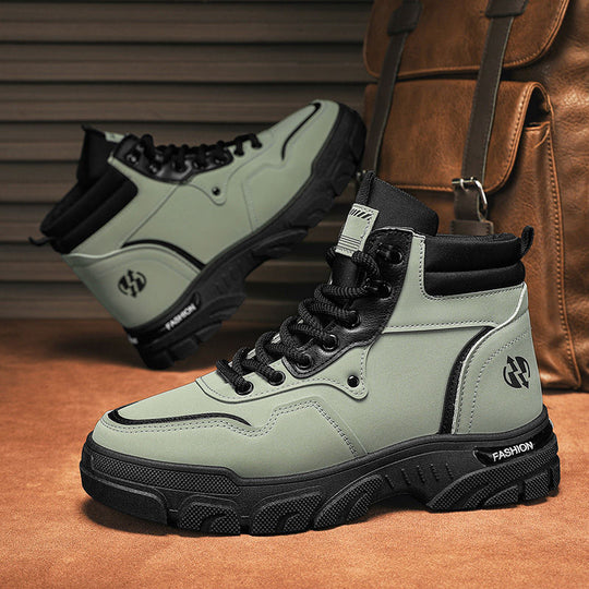 Damen Modische High-Top Sneakers mit robustem Sohlenprofil EB