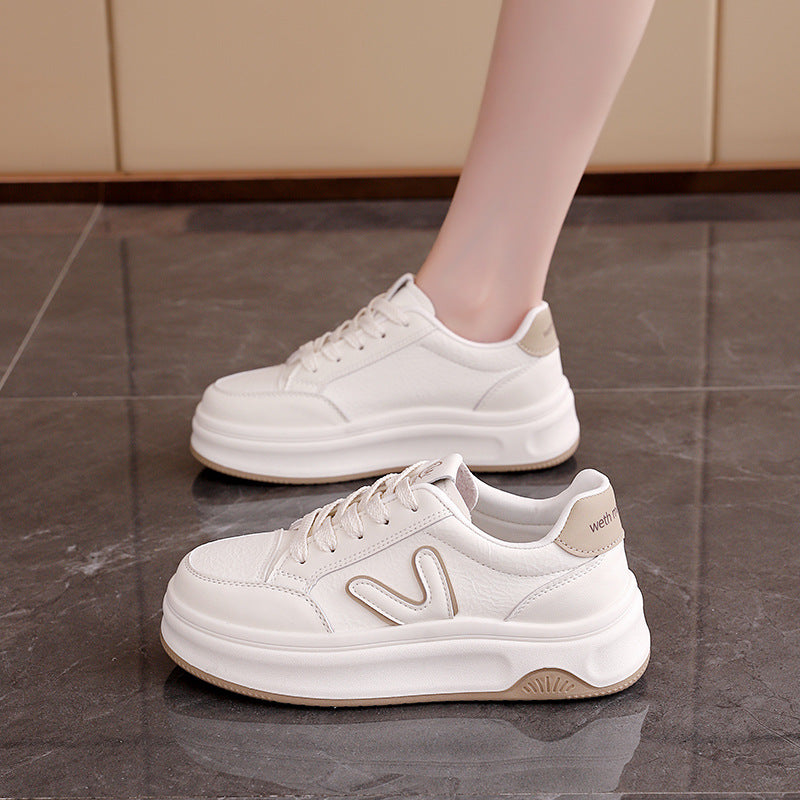 Damen modische Sneaker mit dicker Profilsohle und atmungsaktivem Obermaterial EB
