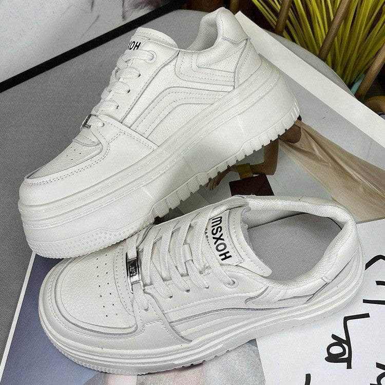 Damen Sportliche Plateausneaker mit modernem Design EB
