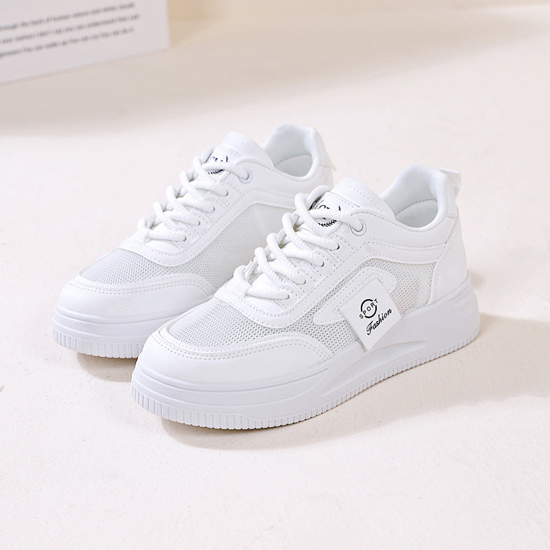 Damen Sportliche Sneakers mit atmungsaktiven Mesh-Einsätzen und rutschfester Sohle EB