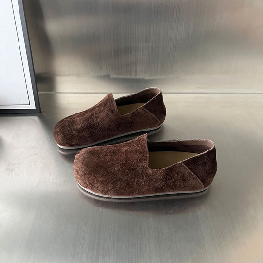 Damen Elegante und komfortable Mokassins aus hochwertigem Wildleder EB