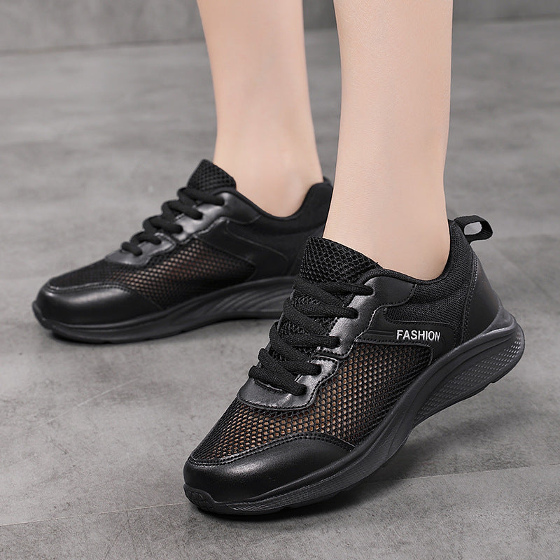 Damen Atmungsaktive Sneakers mit flexiblem Mesh-Obermaterial und Dämpfung EB