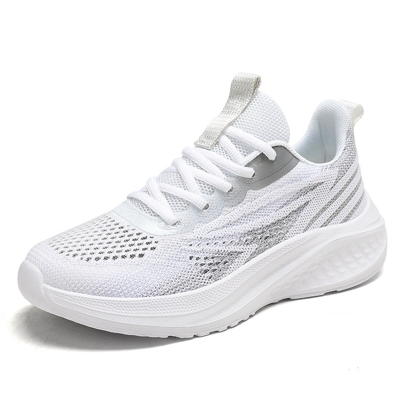 Damen Atmungsaktive Laufschuhe mit flexiblem Strick-Obermaterial und antirutsch Sohle EB