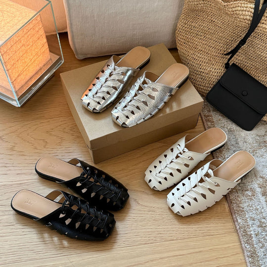 Damen Bequeme und stilvolle Sommerschuhe mit offenen Zehen EB