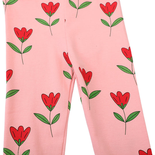Mädchen Leggings mit verspieltem Blumenmuster EB