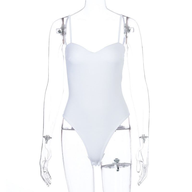 Damen elegantes Body mit verstellbaren Trägern EB