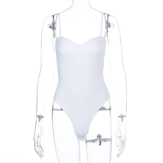 Damen elegantes Body mit verstellbaren Trägern EB