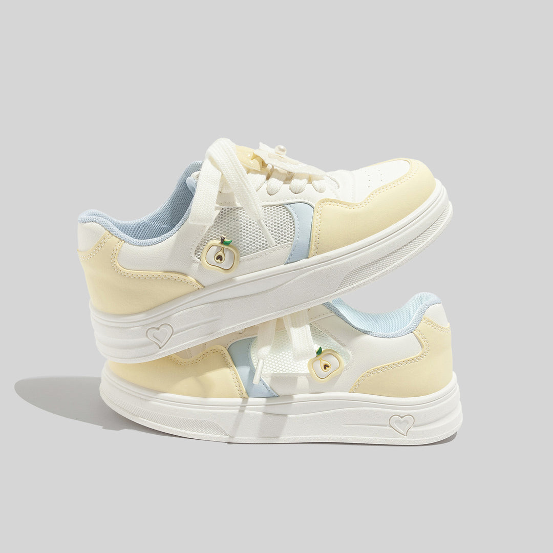 Damen Sneakers mit verspieltem Fruchtmotiv und komfortabler Dämpfung EB