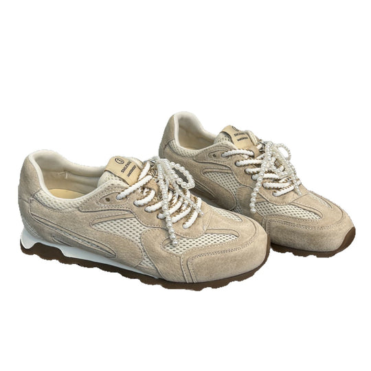 Damen Sportliche Sneaker mit atmungsaktivem Mesh und luxuriösem Veloursleder EB