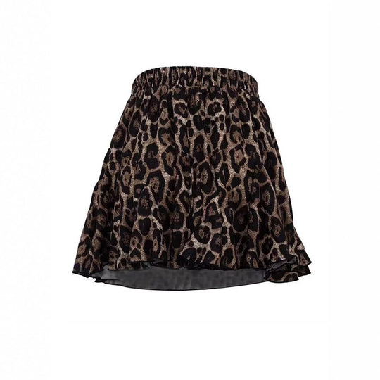 Damen Midirock mit voluminösem Schnitt und modernem Tiermuster EB