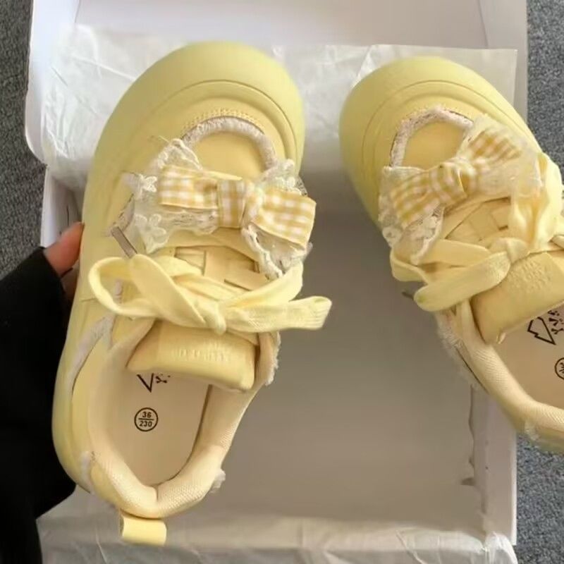Damen Verspielte Sneaker mit entzückenden Schleifen-Details EB