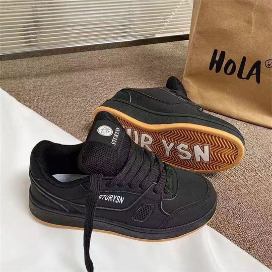 Damen Sportliche Sneakers mit rutschfester Gummisohle und atmungsaktivem Obermaterial EB