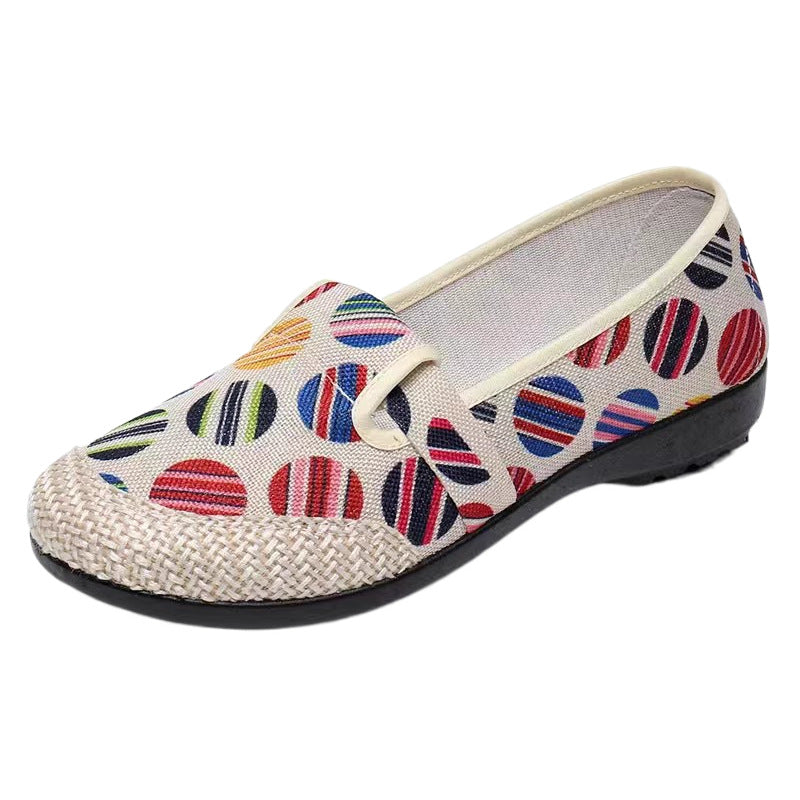 Damen Bunte Freizeitschuhe mit elastischem Bändchen EB