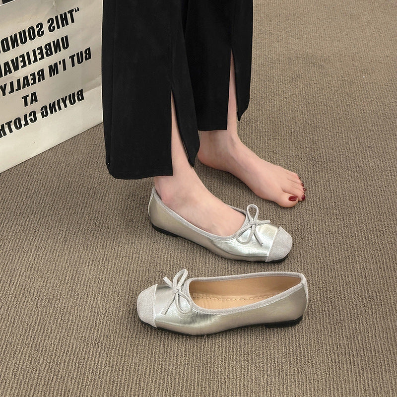Damen Ballerinas mit modischem Glitzerakzent und flexiblem Sohlenprofil EB