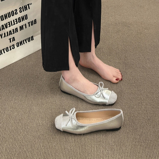 Damen Ballerinas mit modischem Glitzerakzent und flexiblem Sohlenprofil EB